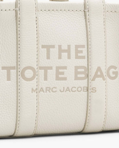 Marc Jacobs The Leather Crossbody Tote Bag Cotton/Silver
