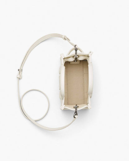 Marc Jacobs The Leather Crossbody Tote Bag Cotton/Silver