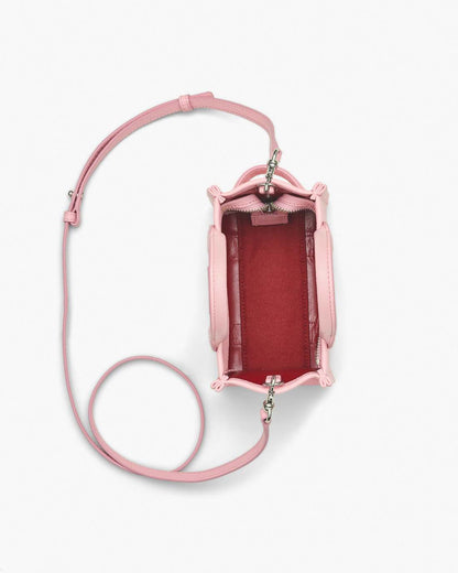 Marc Jacobs The Leather Crossbody Tote Bag Ribbon Pink