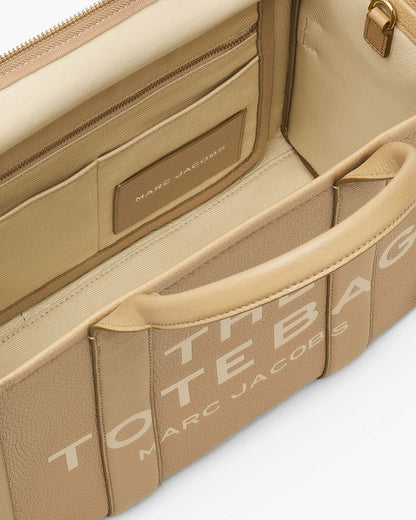 Marc Jacobs The Leather Medium Tote Bag Camel