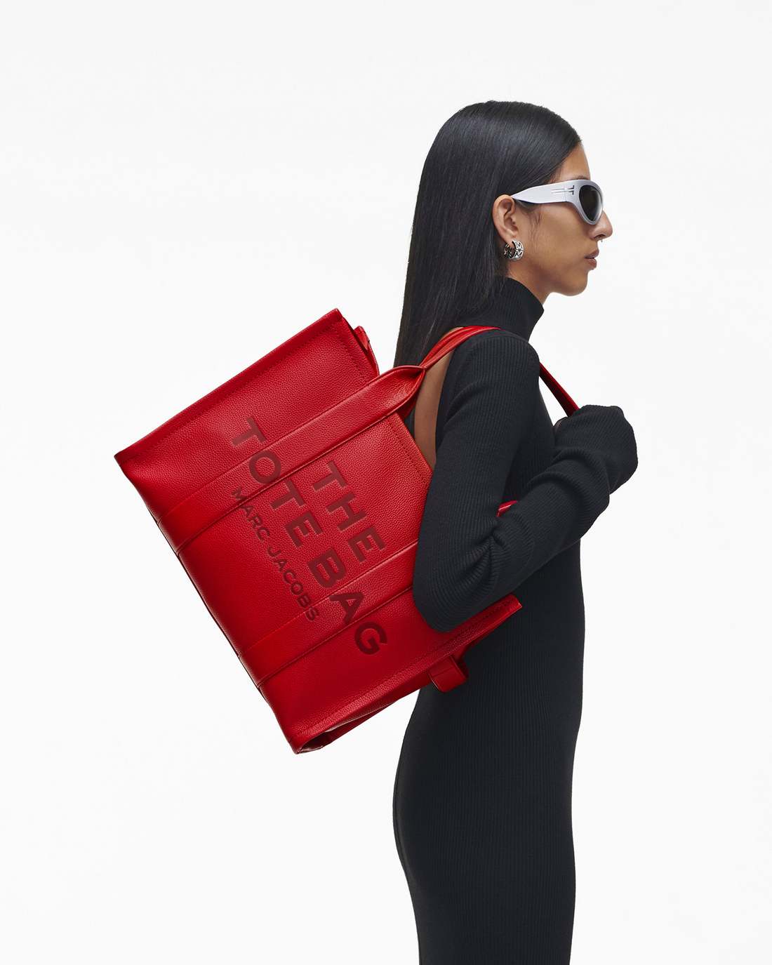 Marc Jacobs The Leather Large Tote Bag True Red