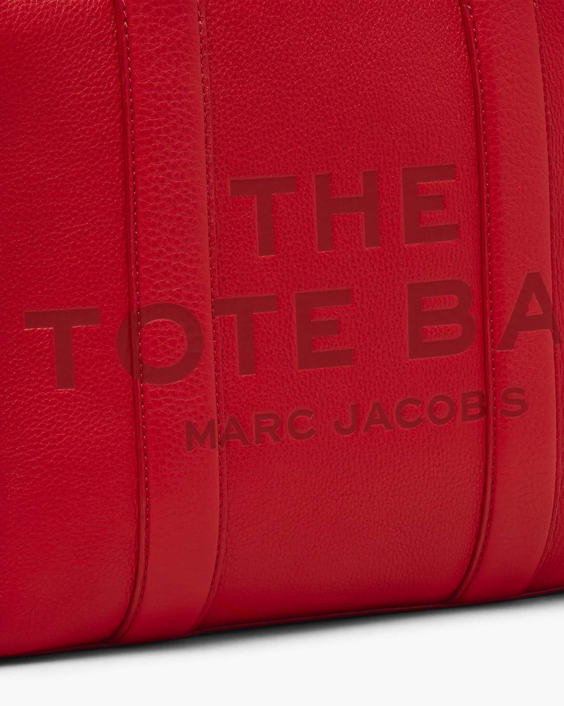 Marc Jacobs The Leather Medium Tote Bag True Red
