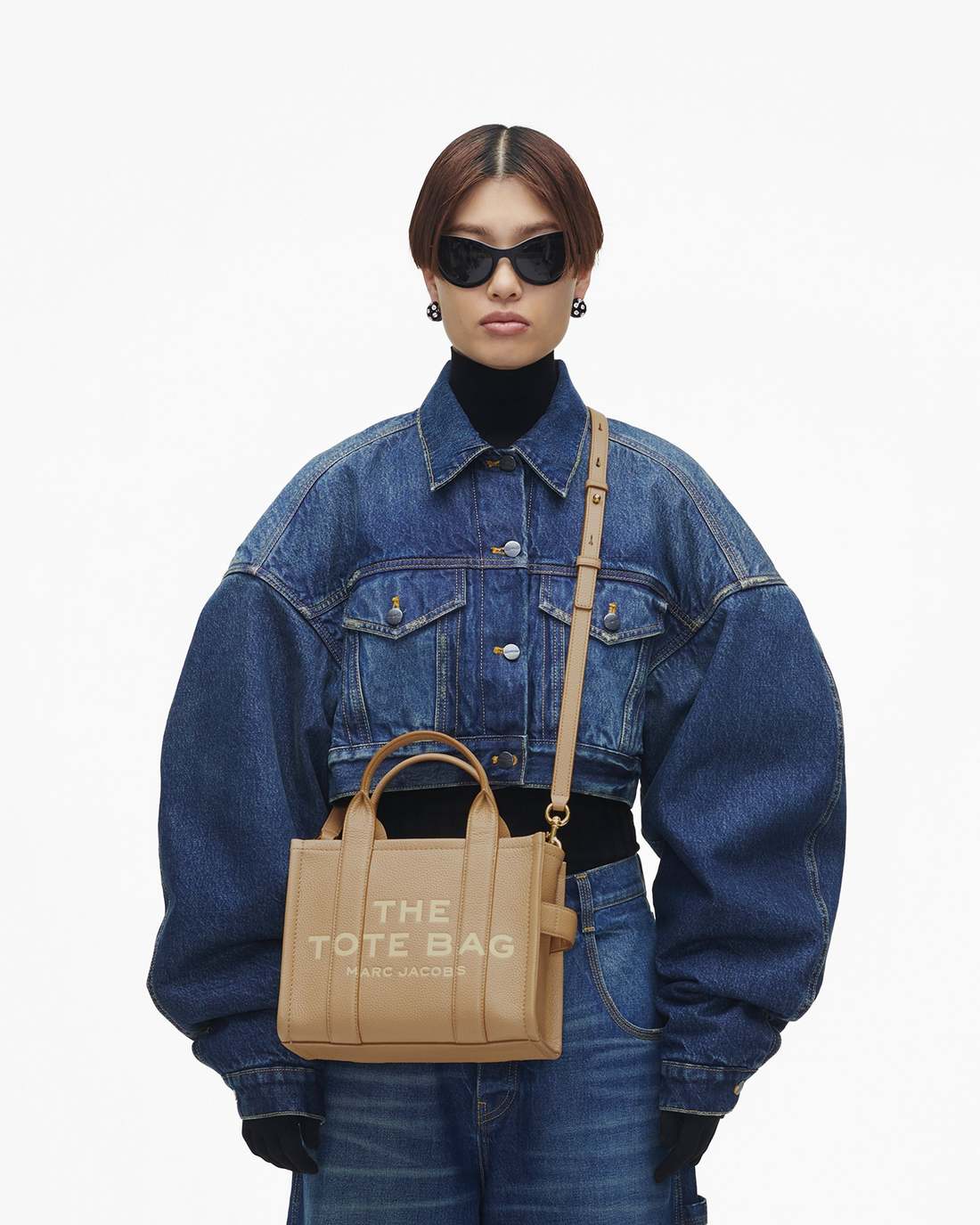 Marc Jacobs The Leather Small Tote Bag Camel