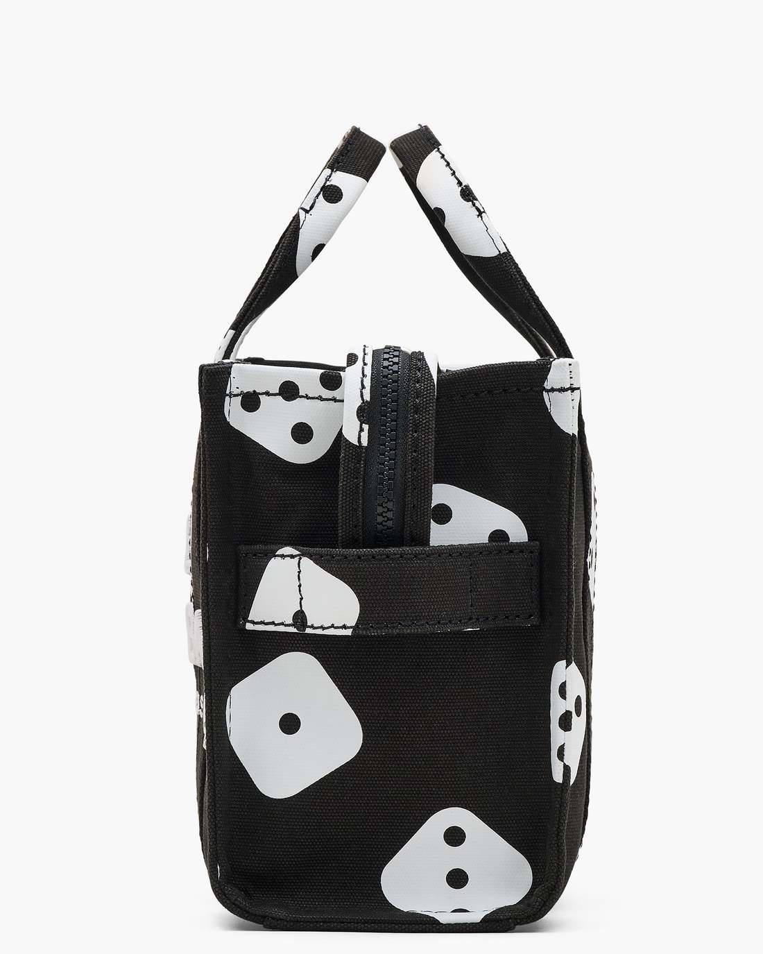 Marc Jacobs Derrick Adams X Marc Jacobs Canvas Small Tote Bag Black/White