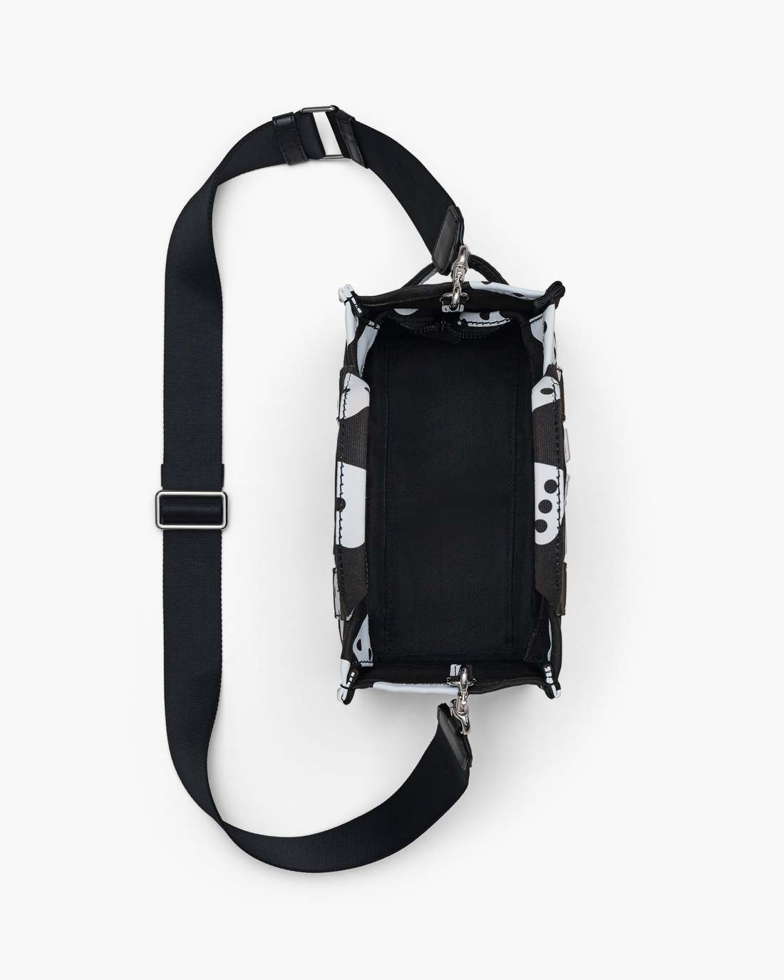 Marc Jacobs Derrick Adams X Marc Jacobs Canvas Small Tote Bag Black/White