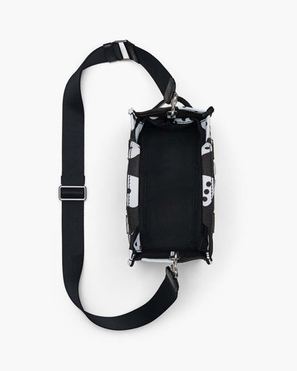 Marc Jacobs Derrick Adams X Marc Jacobs Canvas Small Tote Bag Black/White