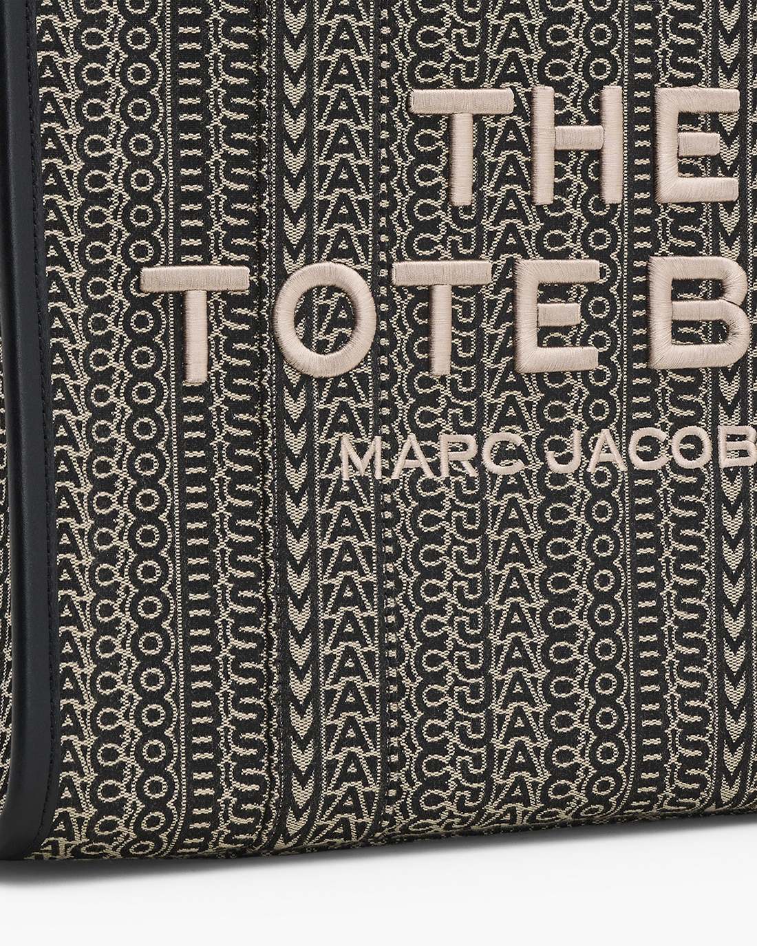 Marc Jacobs The Monogram Jacquard Large Tote Bag Beige Multi