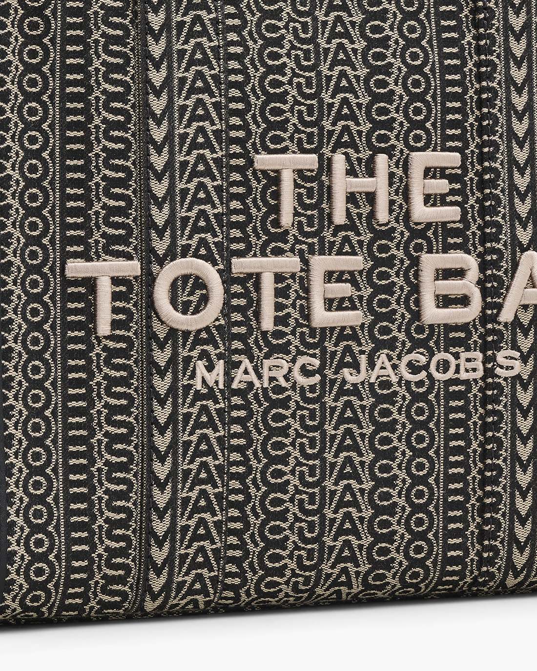 Marc Jacobs The Monogram Jacquard Medium Tote Bag Beige Multi