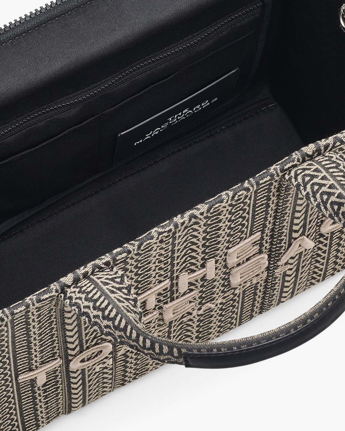 Marc Jacobs The Monogram Jacquard Medium Tote Bag Beige Multi