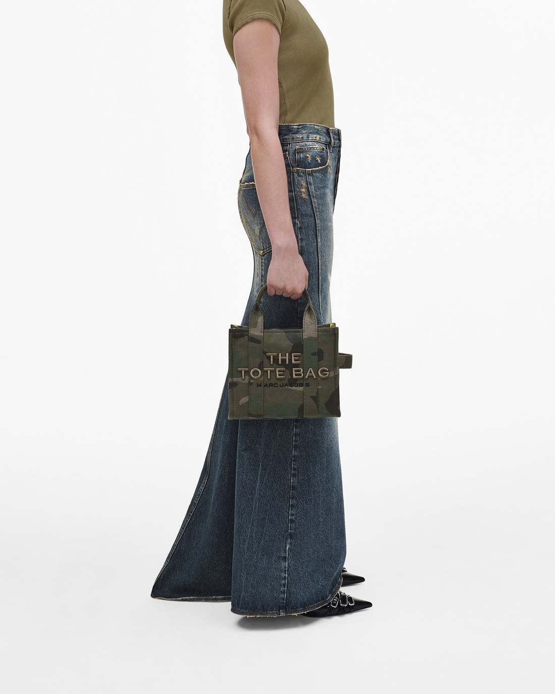 Marc Jacobs The Camo Jacquard Small Tote Bag Camo Multi
