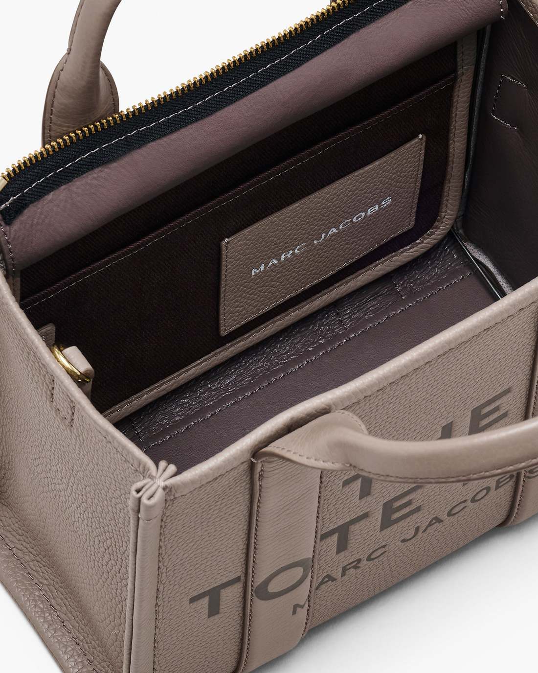 Marc Jacobs The Leather Small Tote Bag Cement