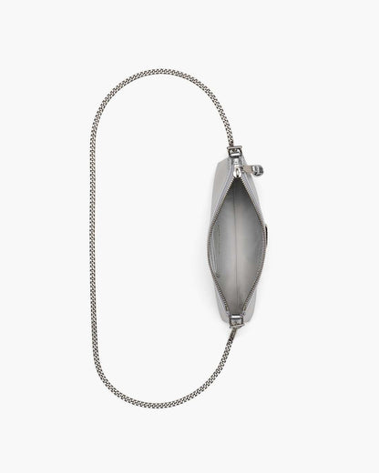 Marc Jacobs The Metallic Snapshot Convertible Shoulder Bag Silver
