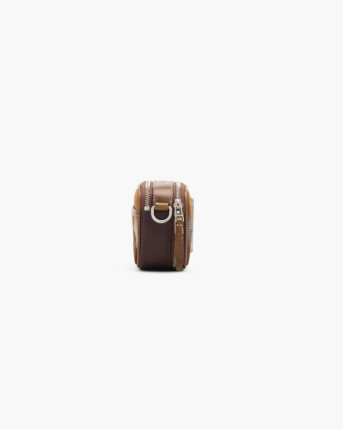 Marc Jacobs The Suede Patchwork Snapshot Brown Multi
