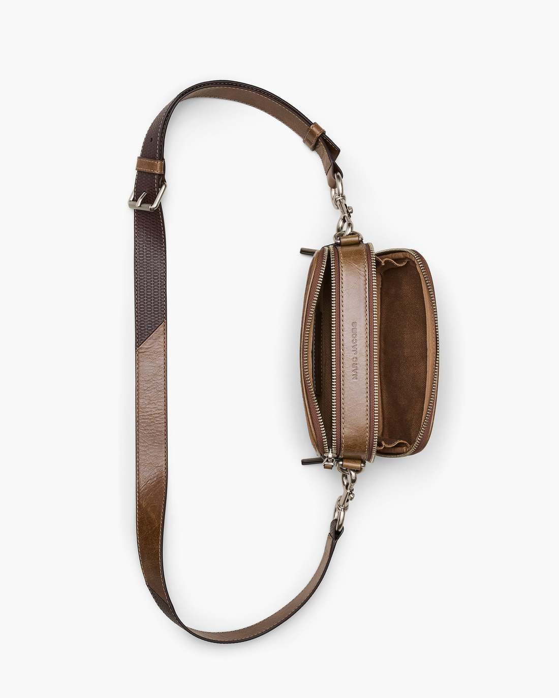 Marc Jacobs The Suede Patchwork Snapshot Brown Multi