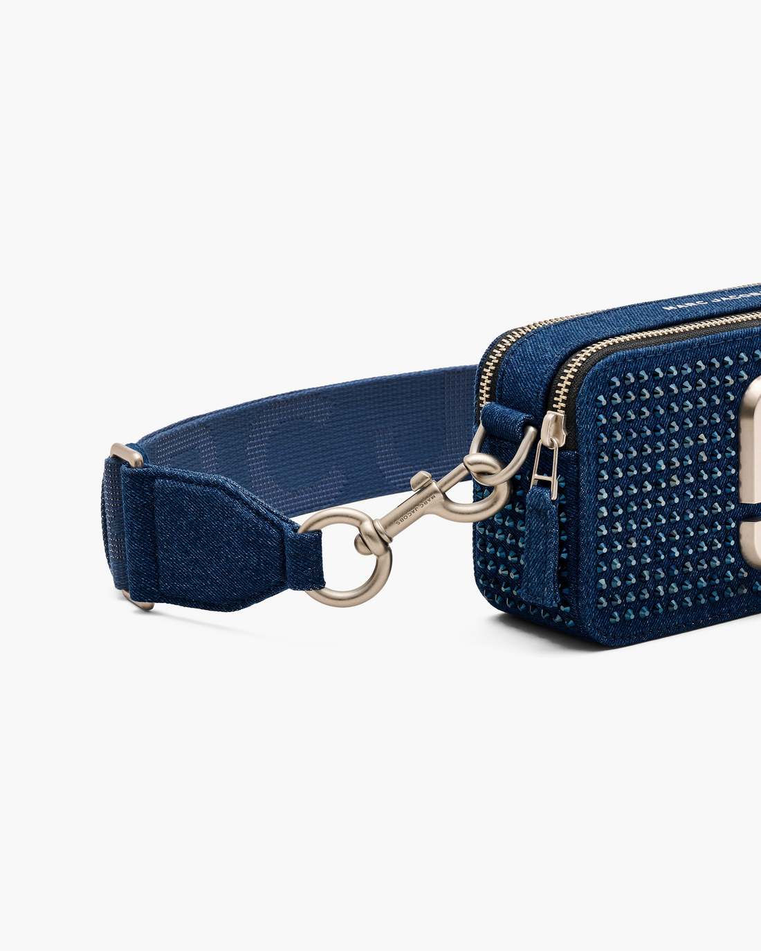 Marc Jacobs The Crystal Denim Snapshot Dark Wash Crystal