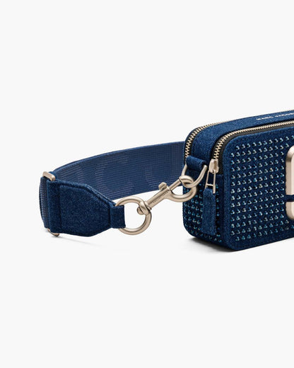 Marc Jacobs The Crystal Denim Snapshot Dark Wash Crystal