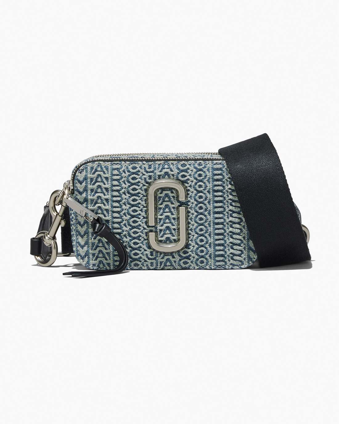 Marc Jacobs The Washed Monogram Denim Snapshot Sun Faded Denim
