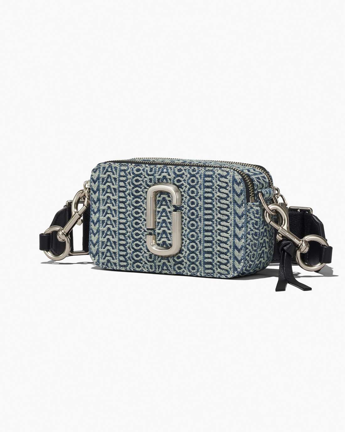 Marc Jacobs The Washed Monogram Denim Snapshot Sun Faded Denim