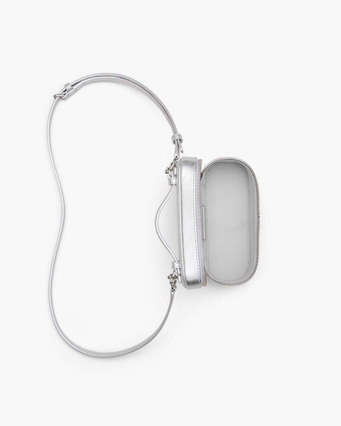 Marc Jacobs The Metallic Everyday Vanity Bag Silver