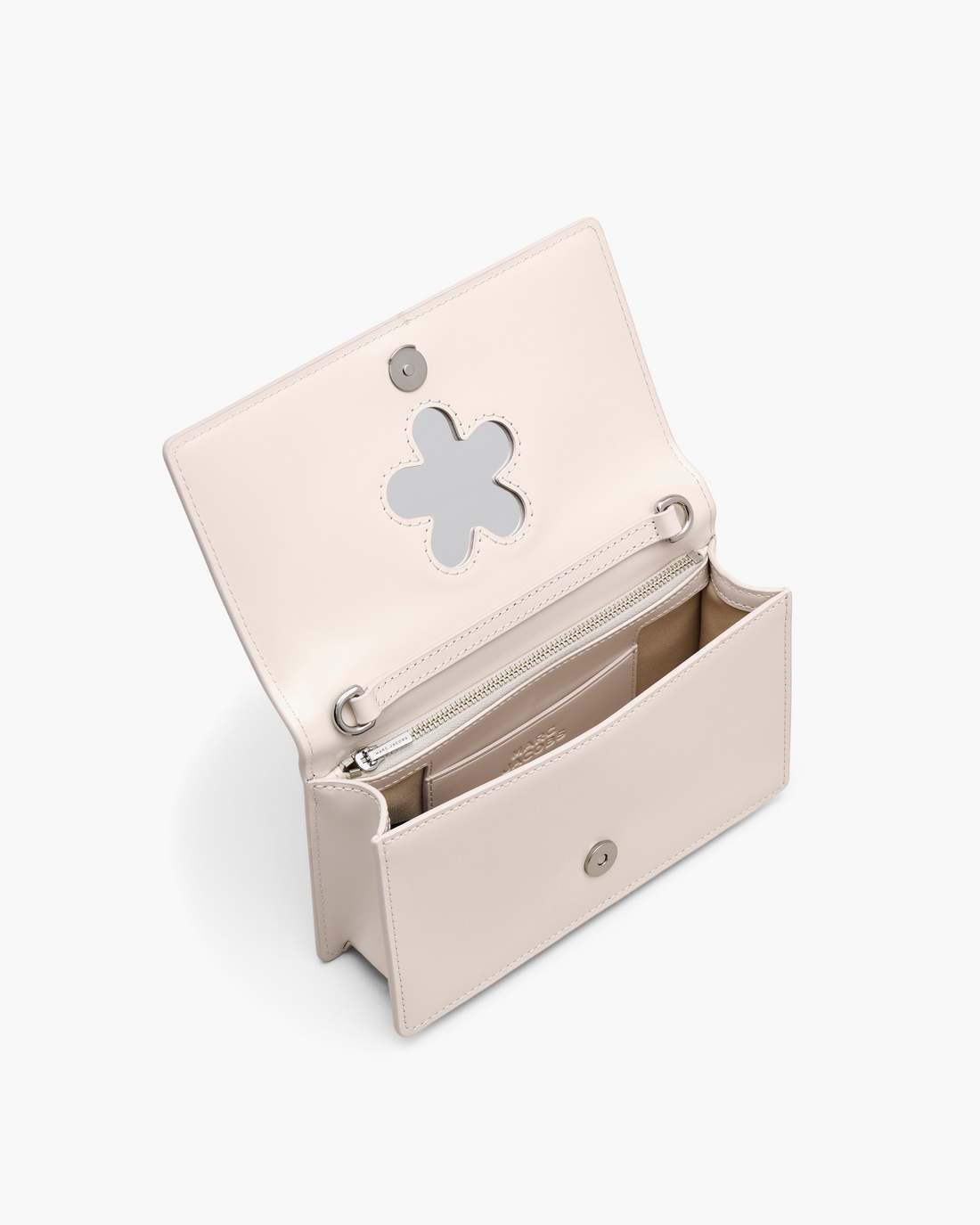 Marc Jacobs The Glam Mirror Mini Bag Cotton White