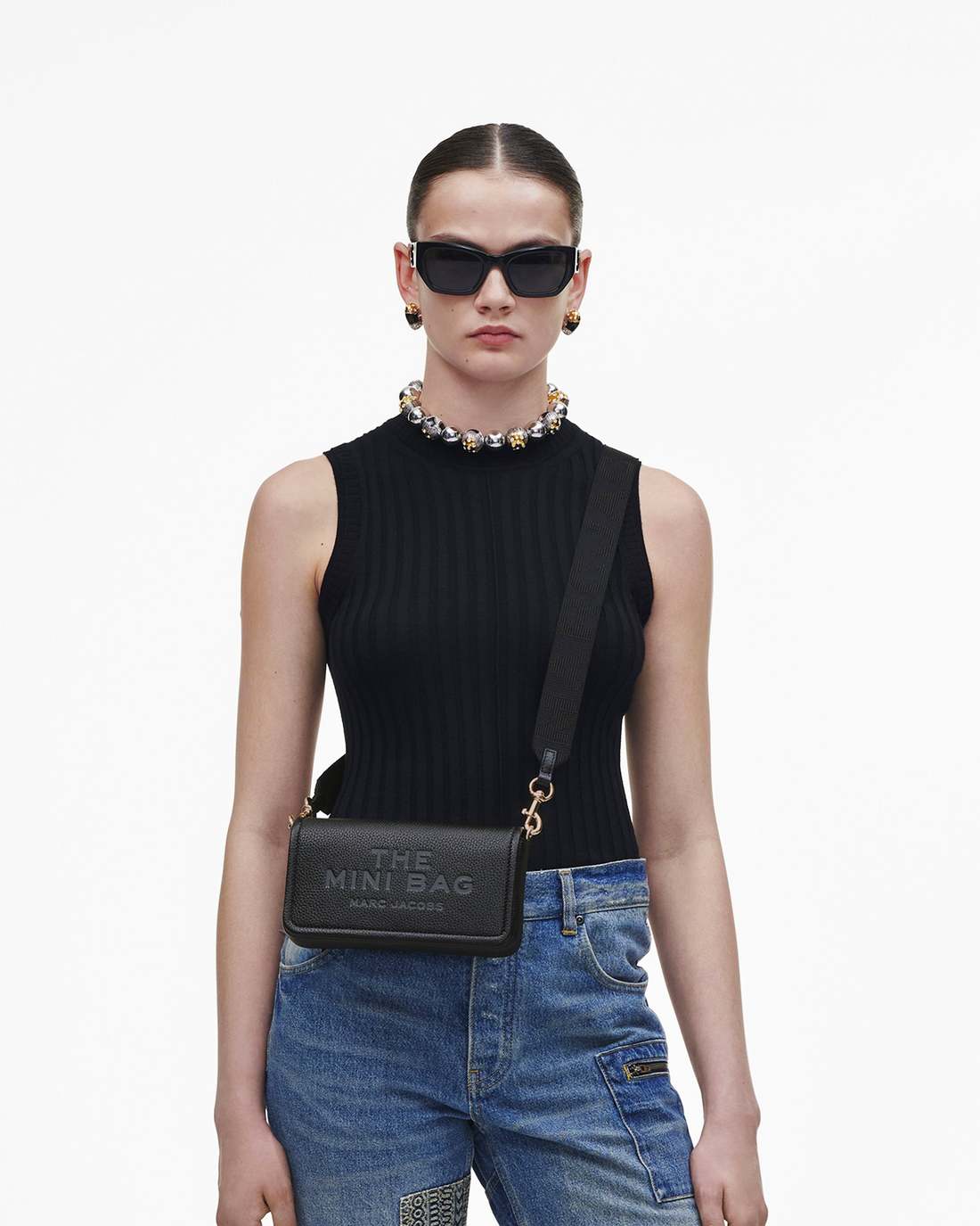 Marc Jacobs The Leather Mini Bag Black