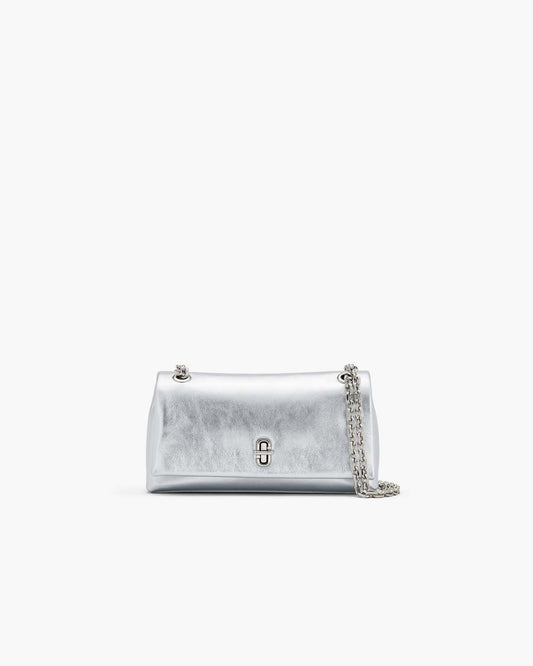 Marc Jacobs The Metallic Dual Chain Mini Bag Silver