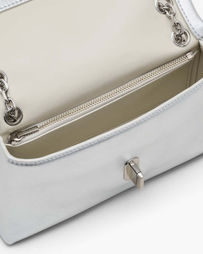 Marc Jacobs The Metallic Dual Chain Mini Bag Silver