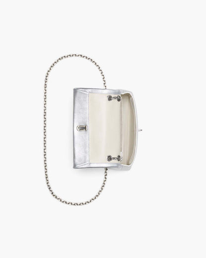 Marc Jacobs The Metallic Dual Chain Mini Bag Silver