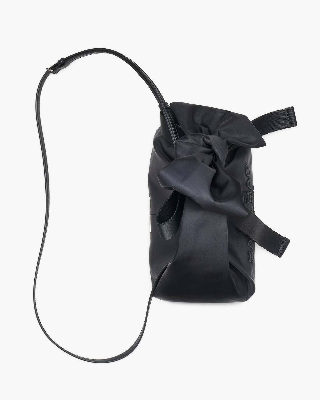 Marc Jacobs The Bow Nylon Mini Sack Bag Black