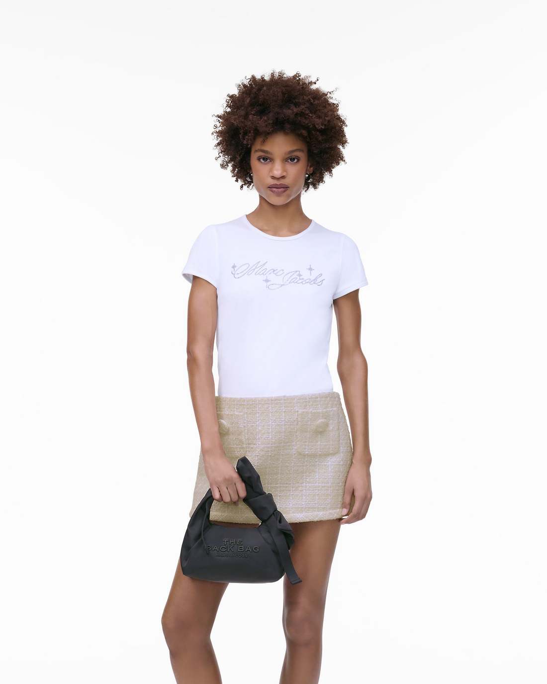 Marc Jacobs The Bow Nylon Mini Sack Bag Black