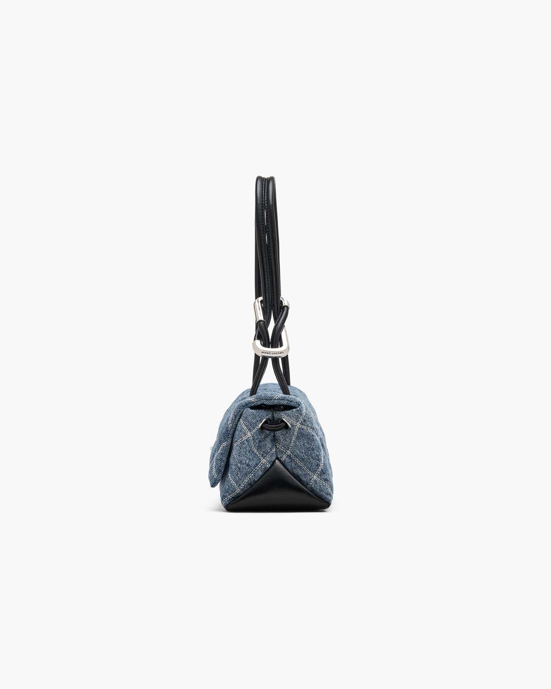 Marc Jacobs The Quilted Denim Mini Dual Shoulder Bag Light Wash Indigo