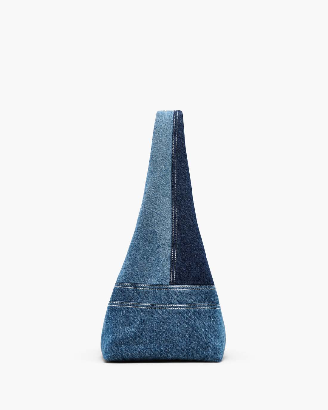 Marc Jacobs The Patchwork Denim Sack Bag Blue Denim