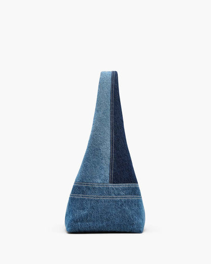 Marc Jacobs The Patchwork Denim Sack Bag Blue Denim