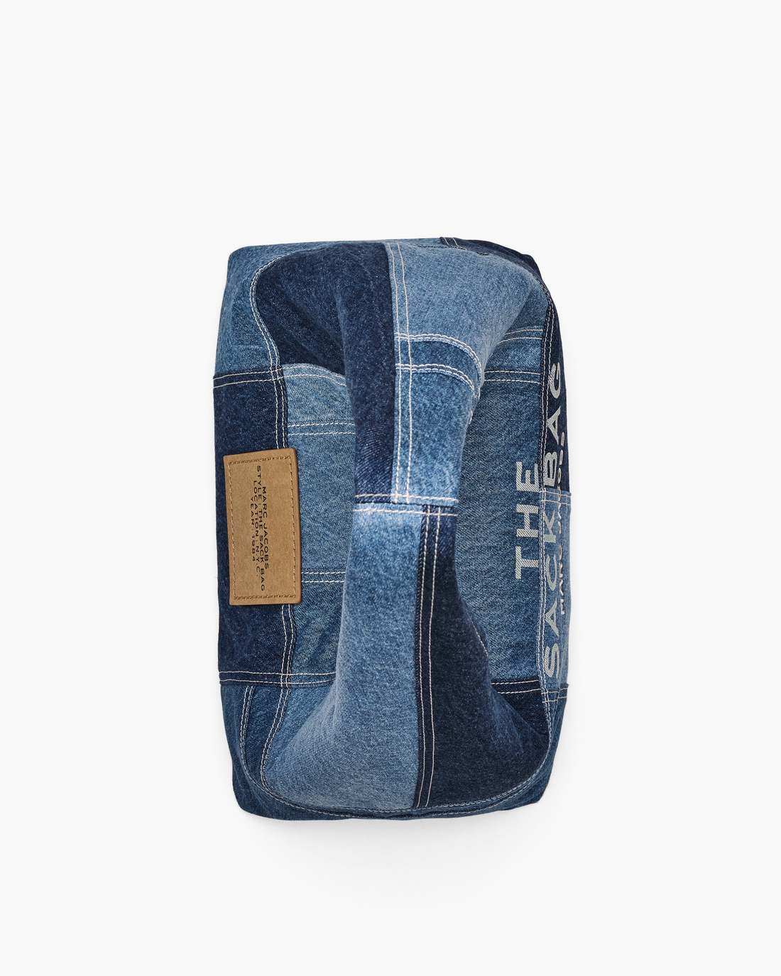 Marc Jacobs The Patchwork Denim Sack Bag Blue Denim