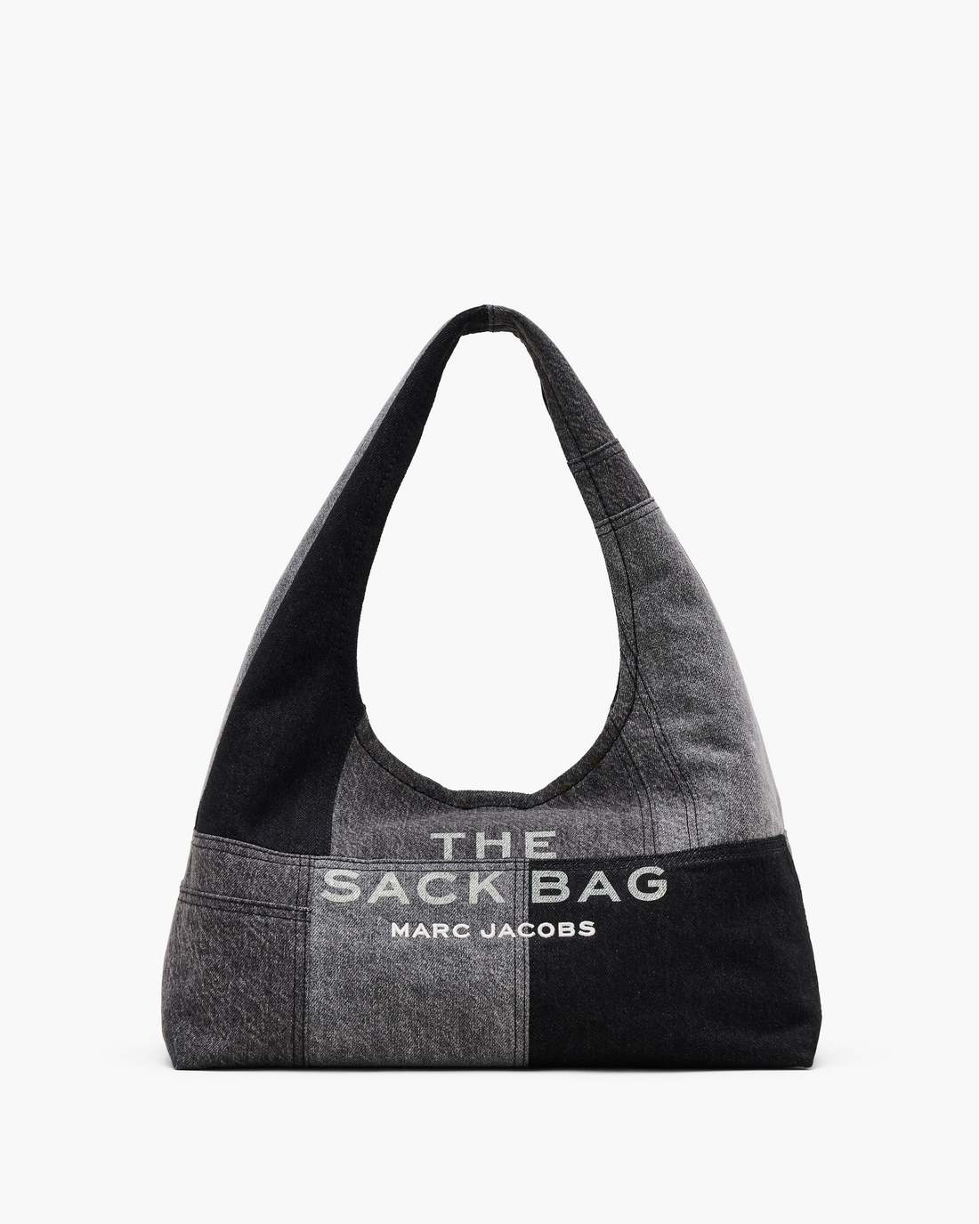 Marc Jacobs The Patchwork Denim Sack Bag Black Denim