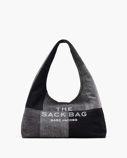 Marc Jacobs The Patchwork Denim Sack Bag Black Denim