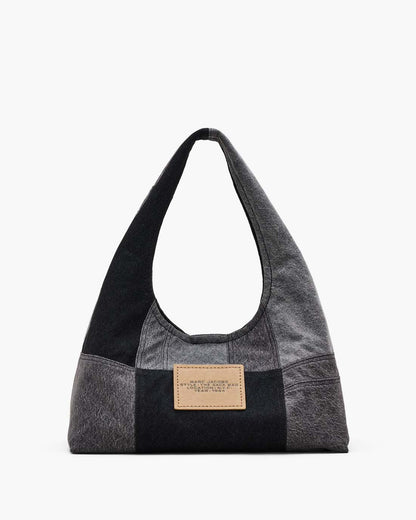 Marc Jacobs The Patchwork Denim Sack Bag Black Denim