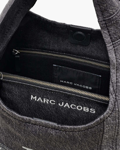 Marc Jacobs The Patchwork Denim Sack Bag Black Denim