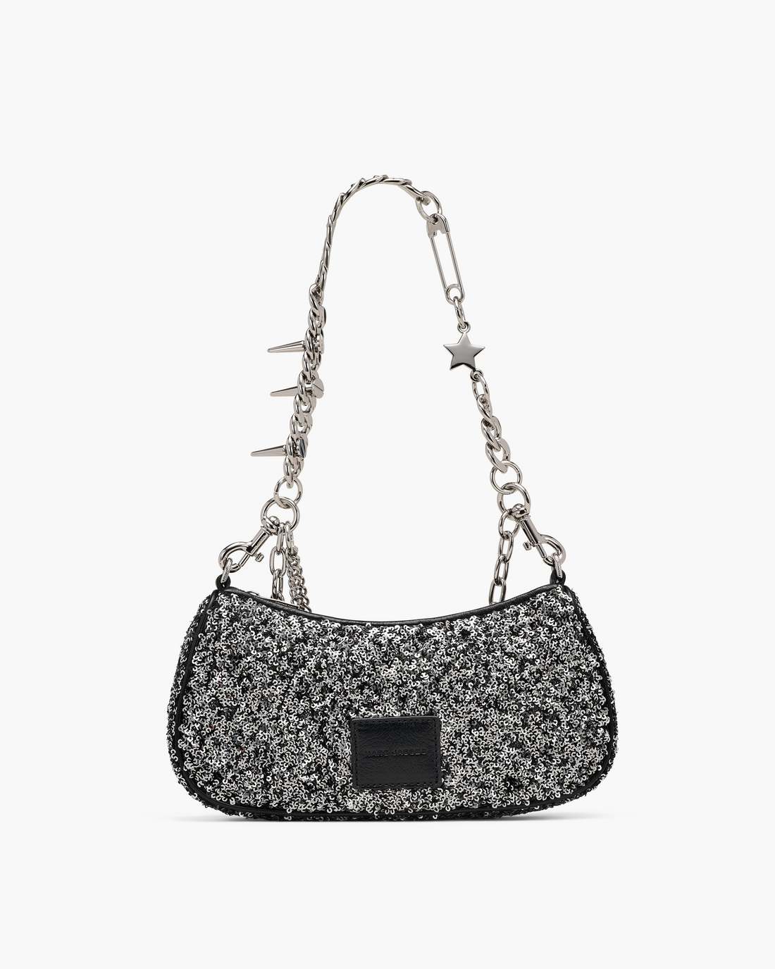 Marc Jacobs The Sequin Charm Shoulder Bag Silver