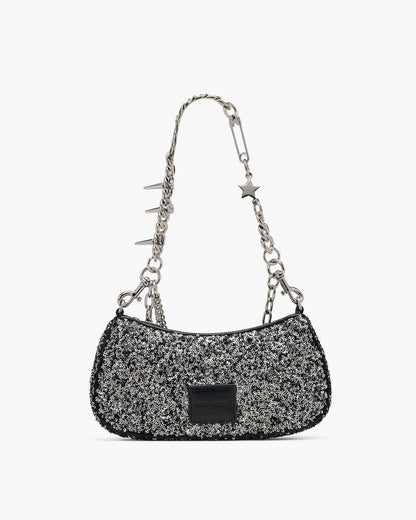Marc Jacobs The Sequin Charm Shoulder Bag Silver