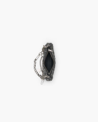 Marc Jacobs The Sequin Charm Shoulder Bag Silver