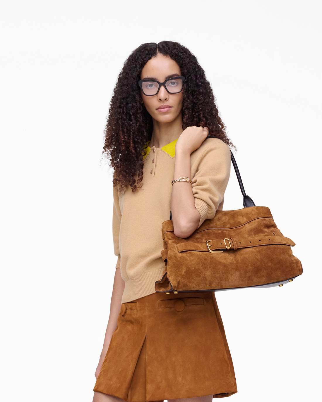 Marc Jacobs The Suede Dakota Satchel Copper