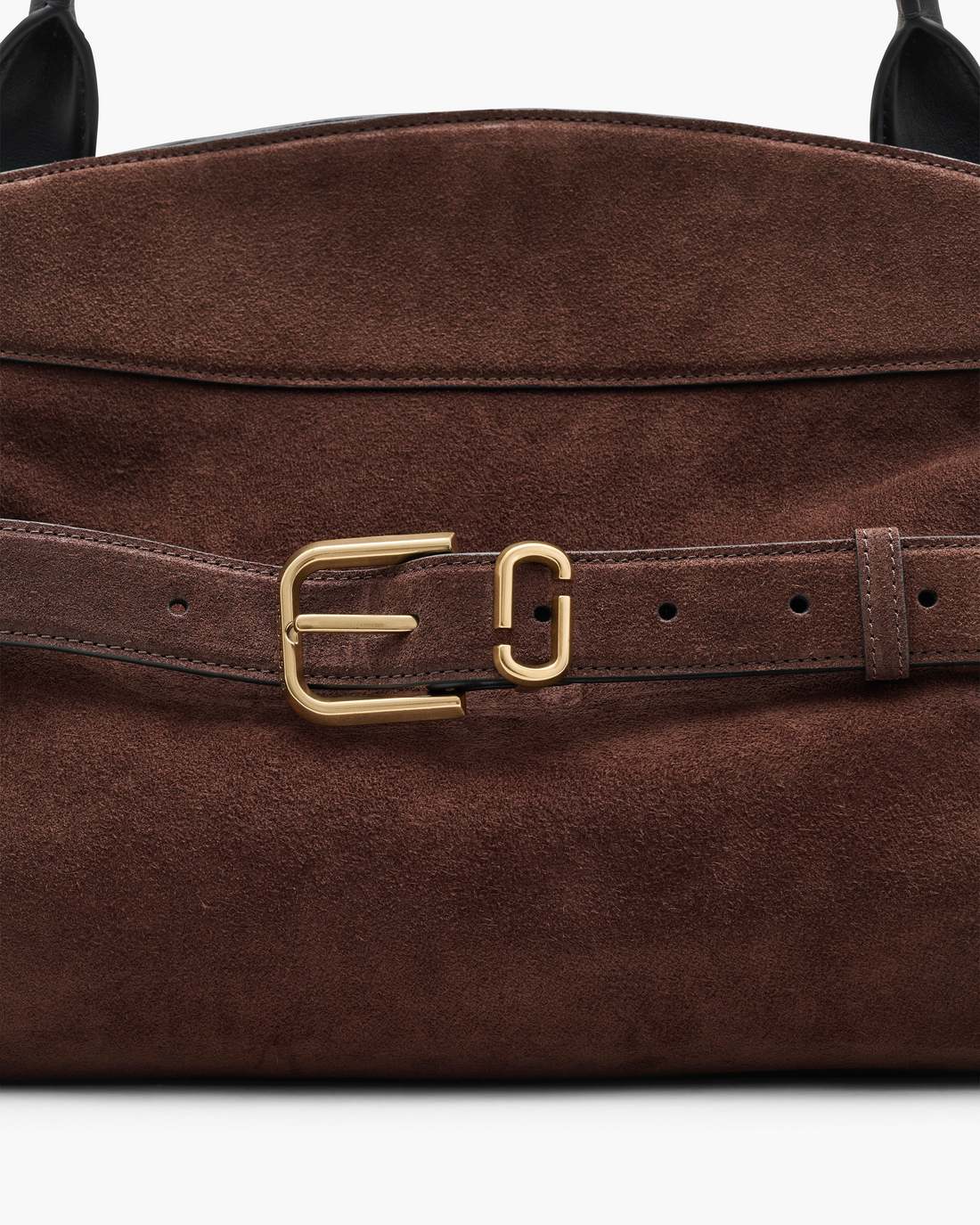 Marc Jacobs The Suede Dakota Satchel Dark Brown