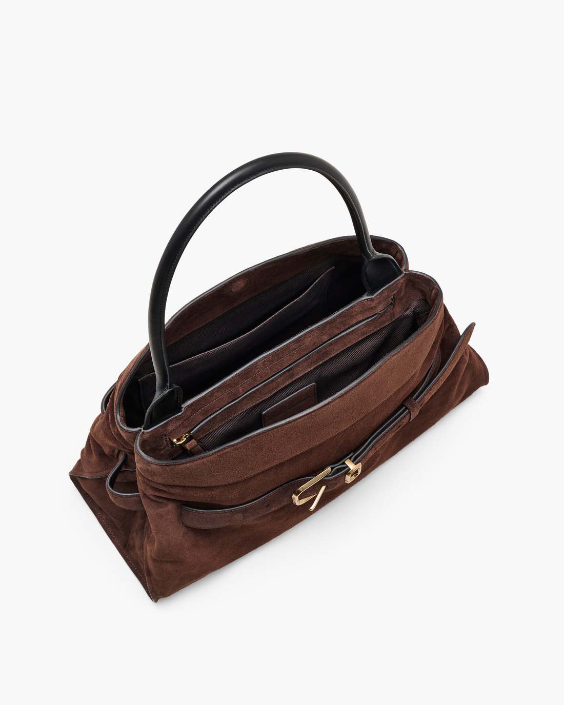 Marc Jacobs The Suede Dakota Satchel Dark Brown