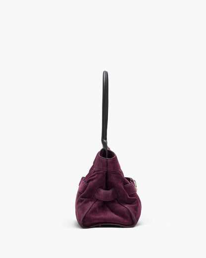 Marc Jacobs The Suede Dakota Satchel Dark Plum
