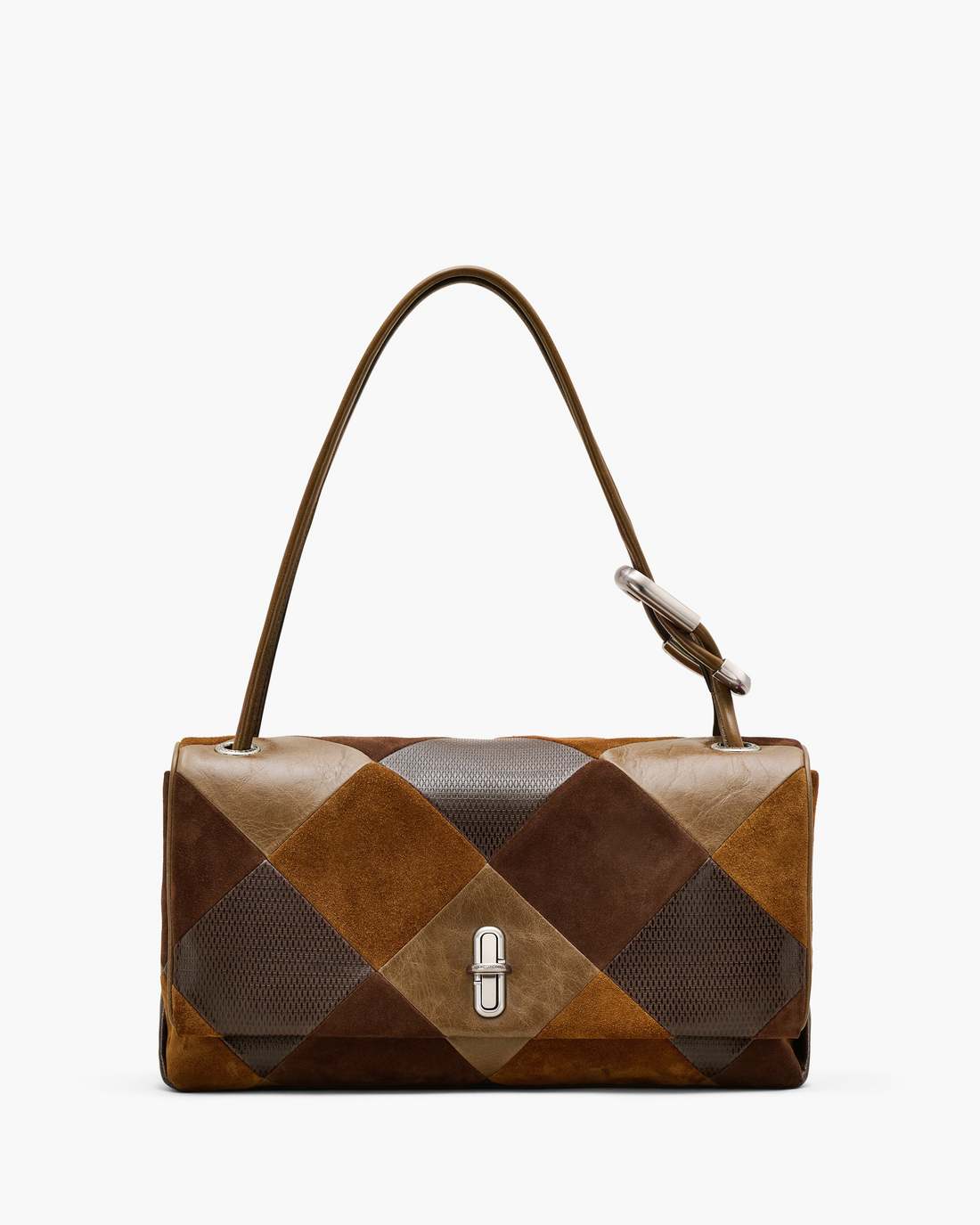 Marc Jacobs The Suede Patchwork Large Dual Bag Brown Multi