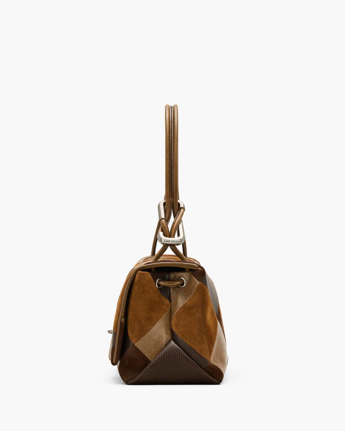 Marc Jacobs The Suede Patchwork Large Dual Bag Brown Multi