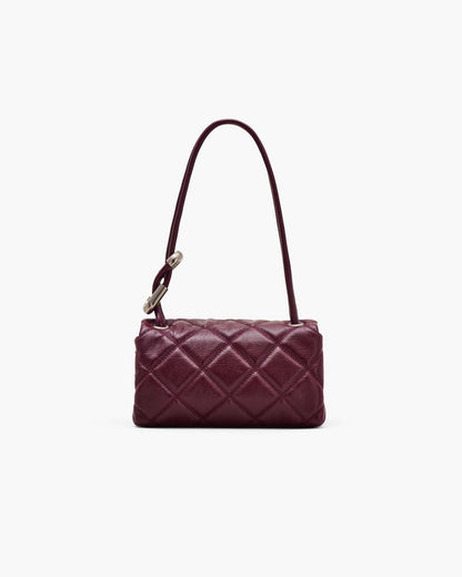 Marc Jacobs The Quilted Mini Dual Shoulder Bag Dark Plum