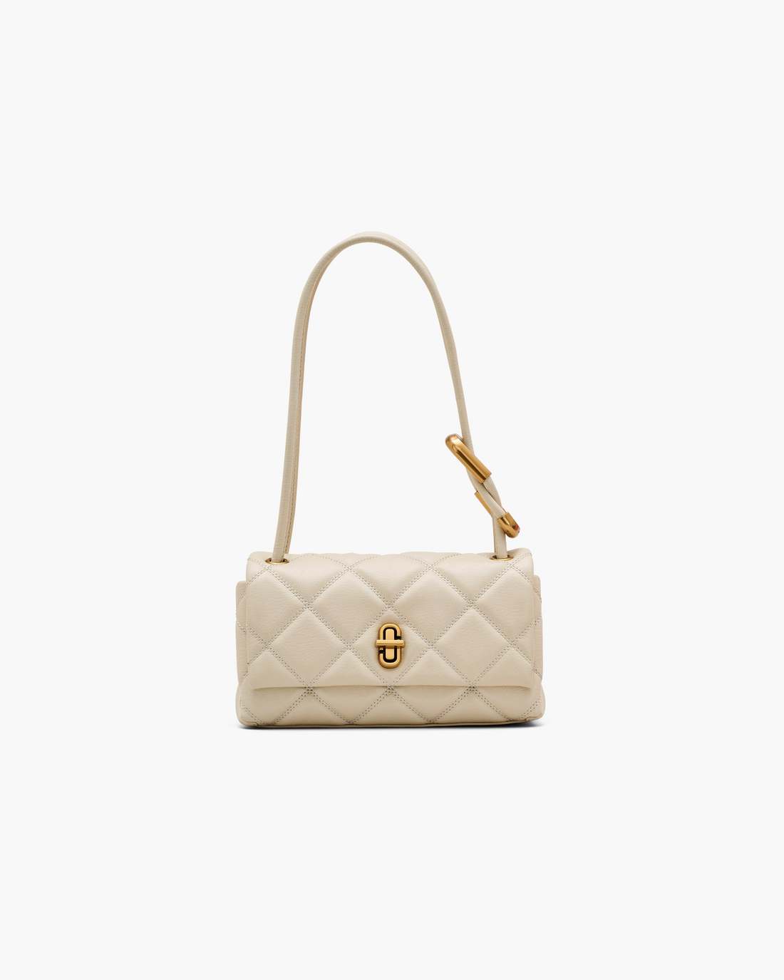 Marc Jacobs The Quilted Mini Dual Shoulder Bag Cloud White