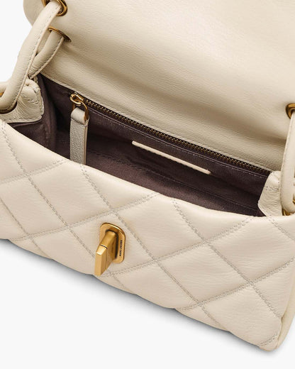 Marc Jacobs The Quilted Mini Dual Shoulder Bag Cloud White